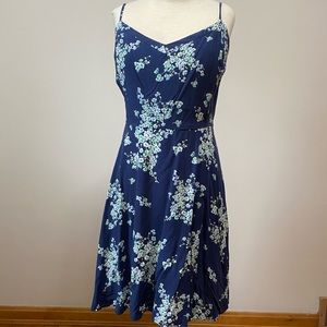 Old Navy XXL navy blue floral dress